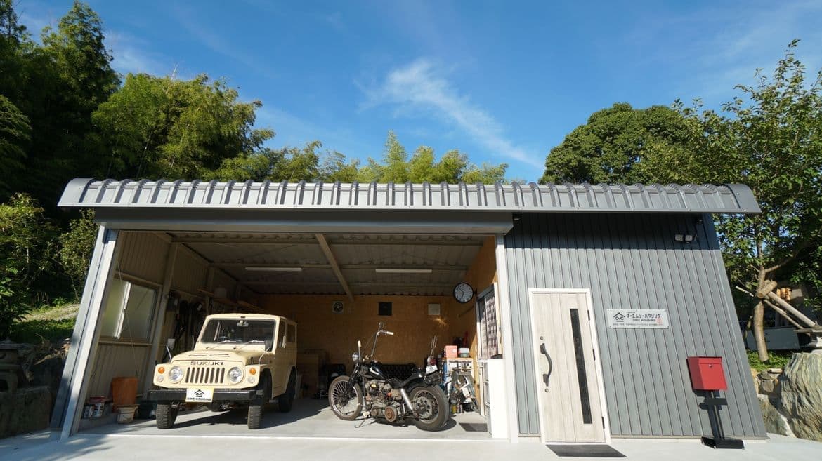 田舎暮らしガレージライフやガレージ事務所